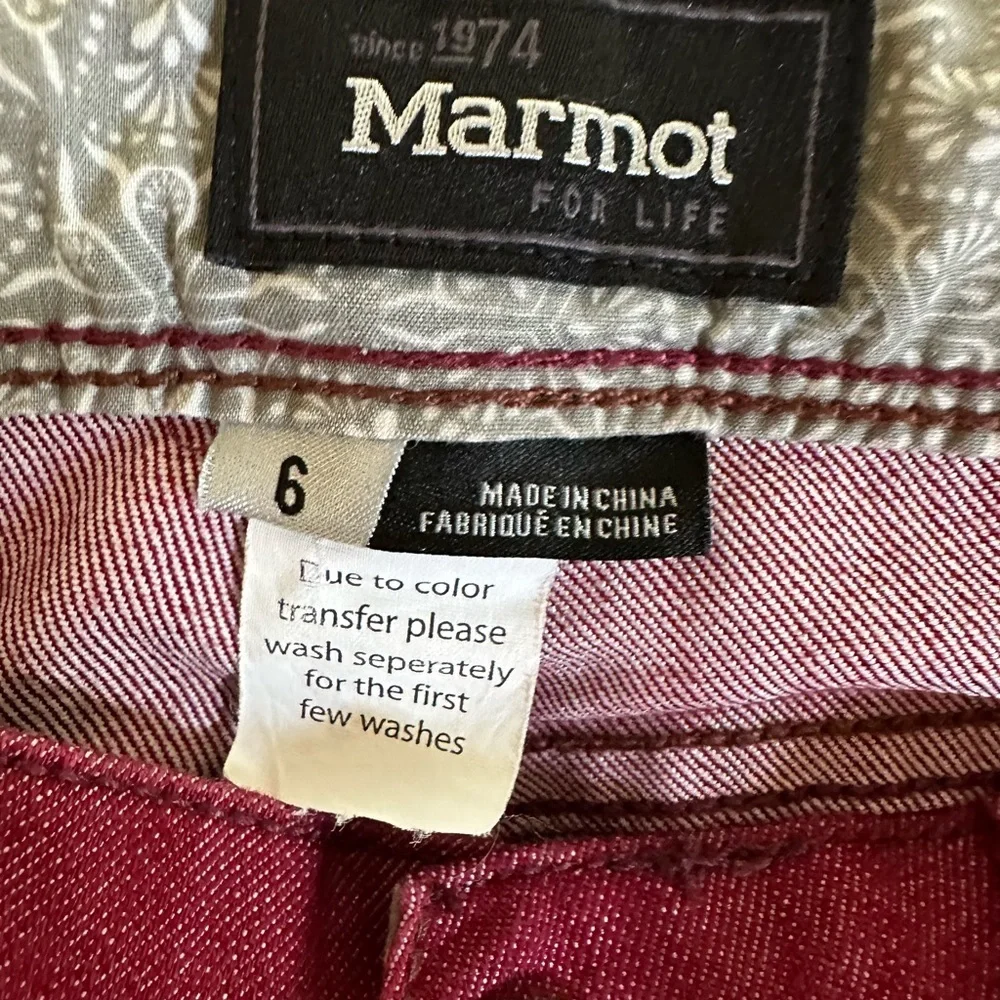 Marmot Red Jeans - Picture 2 of 5